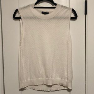 Kenneth Cole White Sweater Tank